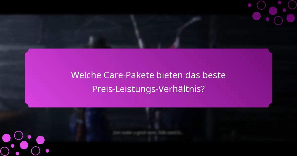 Was sind die aktuellen Aktionen im Zusammenhang mit Care-Paketen?