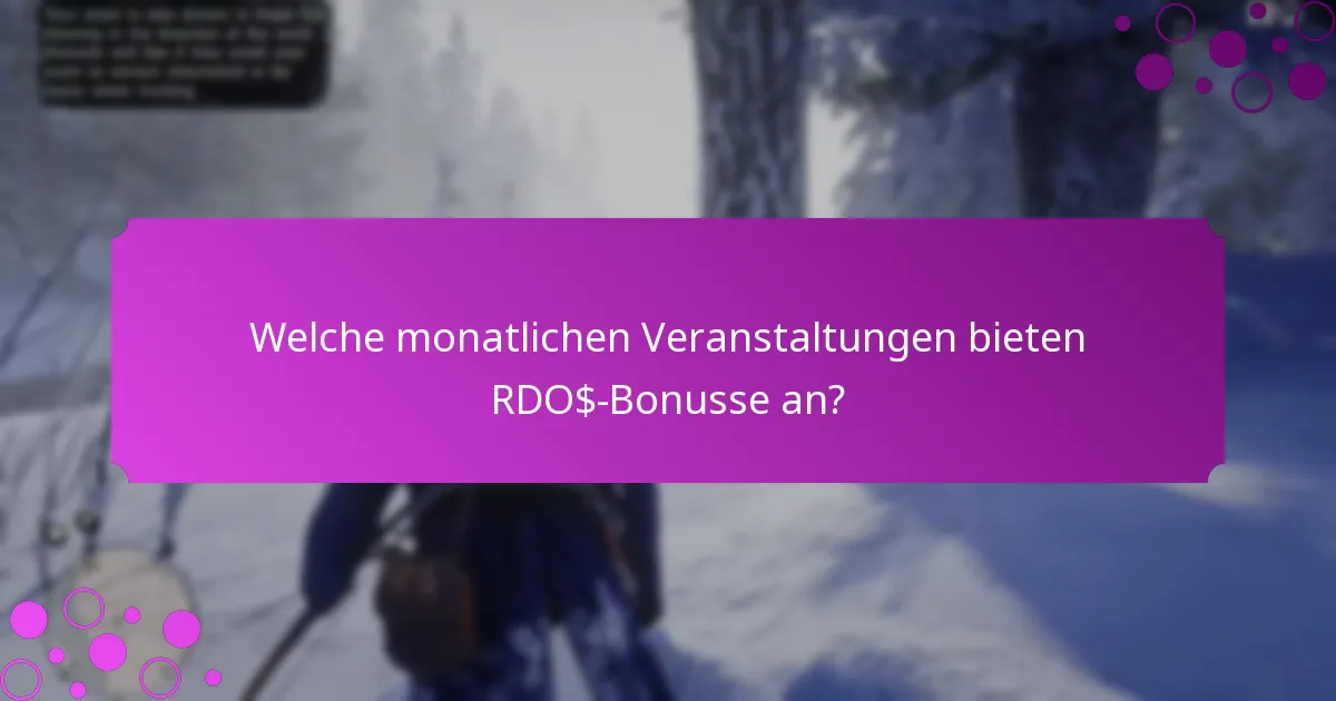 Welche wöchentlichen Veranstaltungen bieten RDO$-Bonusse an?